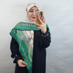 روسری نخ کشمیر پاییزی بهاری طرح زنجیر