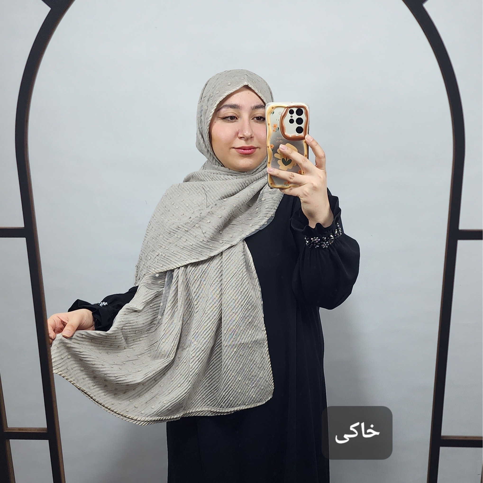شال فوق العاده خاص دولایه تور و پلیسه کنفی وارداتی