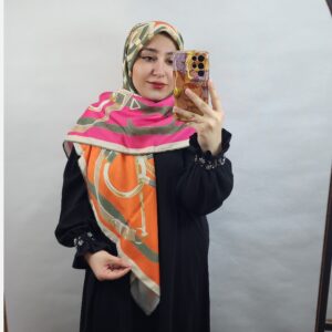 روسری کشمیر پاییزی طرح ابریشم 4 رنگ دیگه هم داره