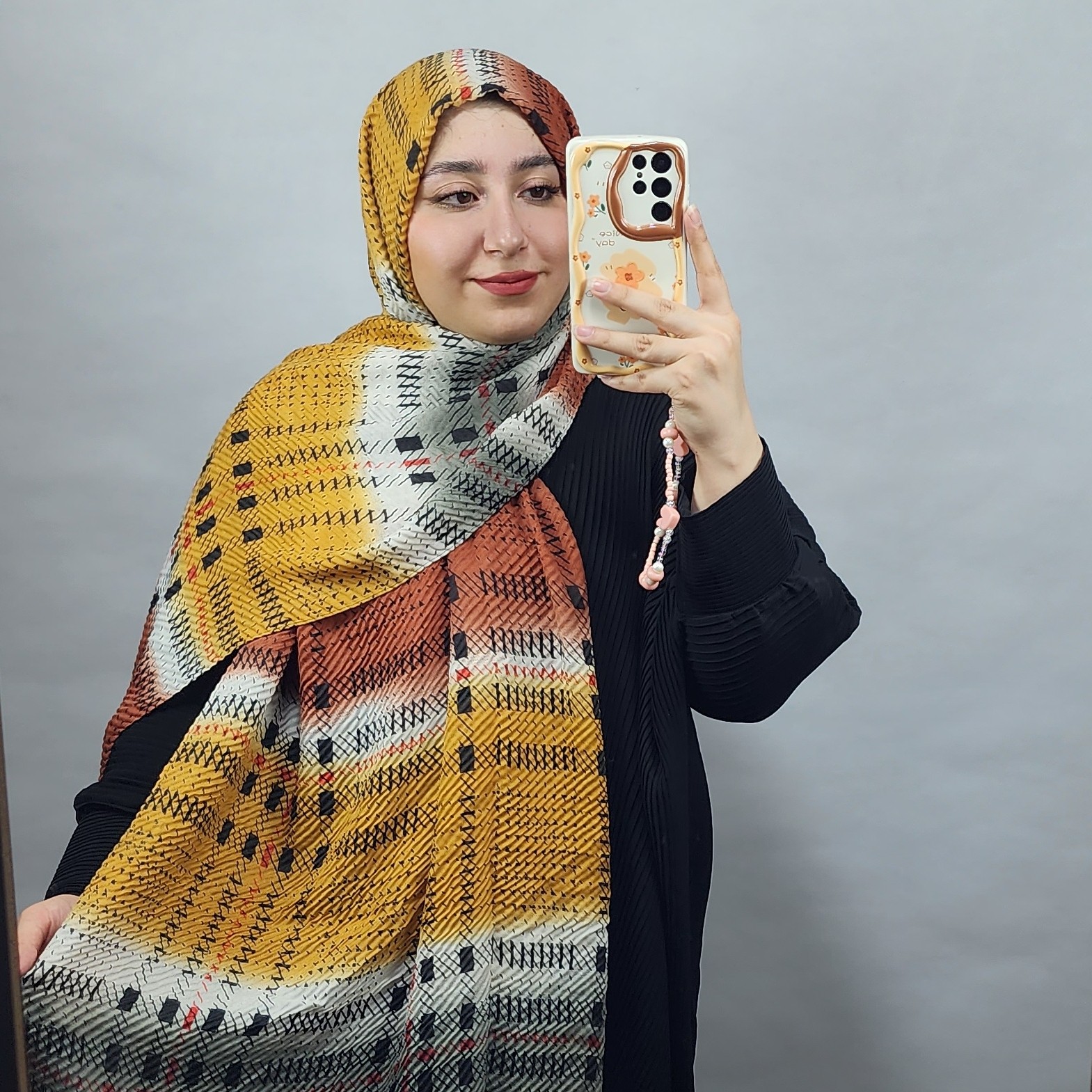 شال پلیسه پاییزی وارداتی