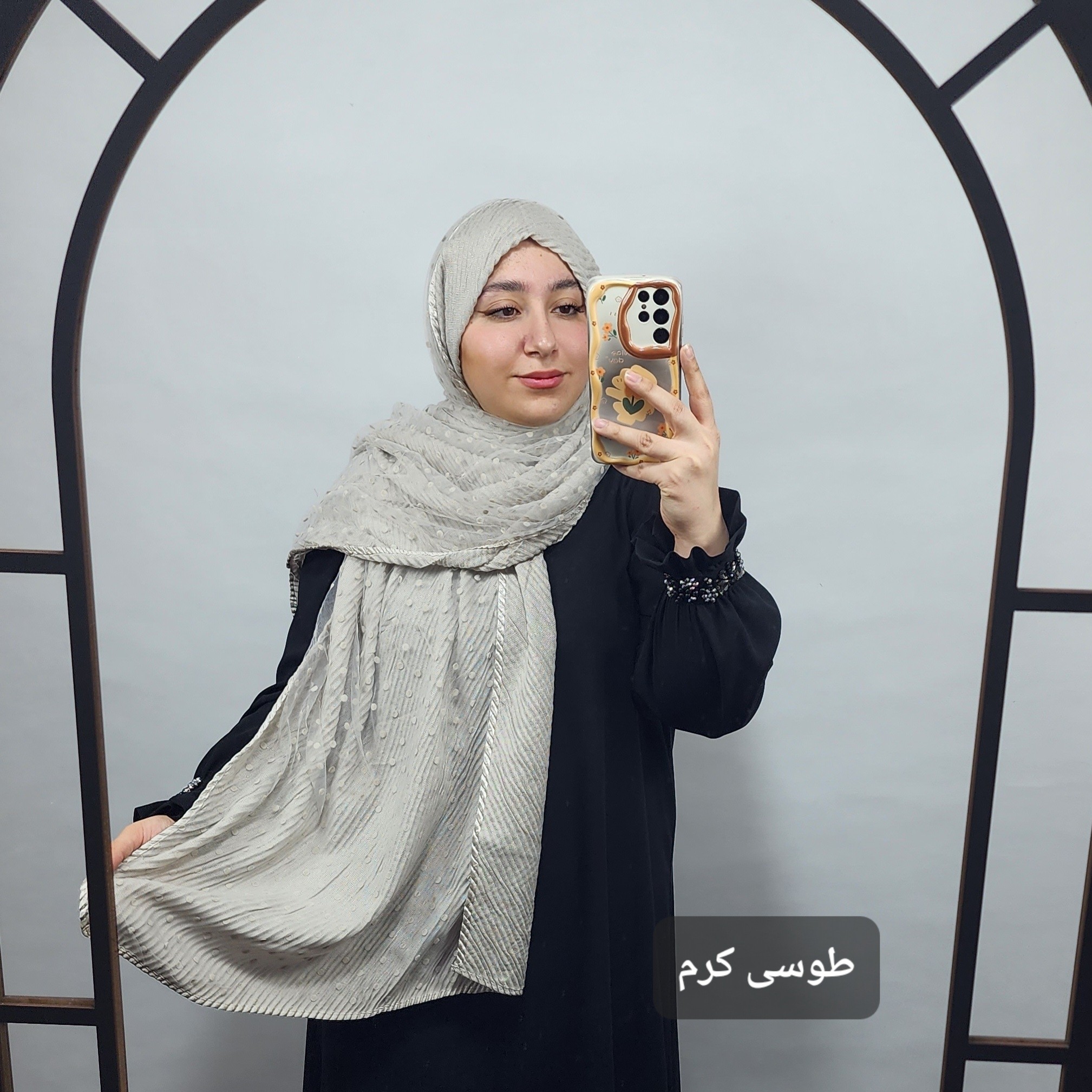 شال فوق العاده خاص دولایه تور و پلیسه کنفی وارداتی