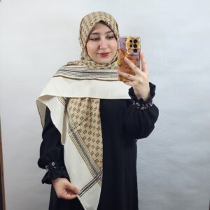 روسری پاییزی کشمیر کجراه وارداتی طرح گوچی