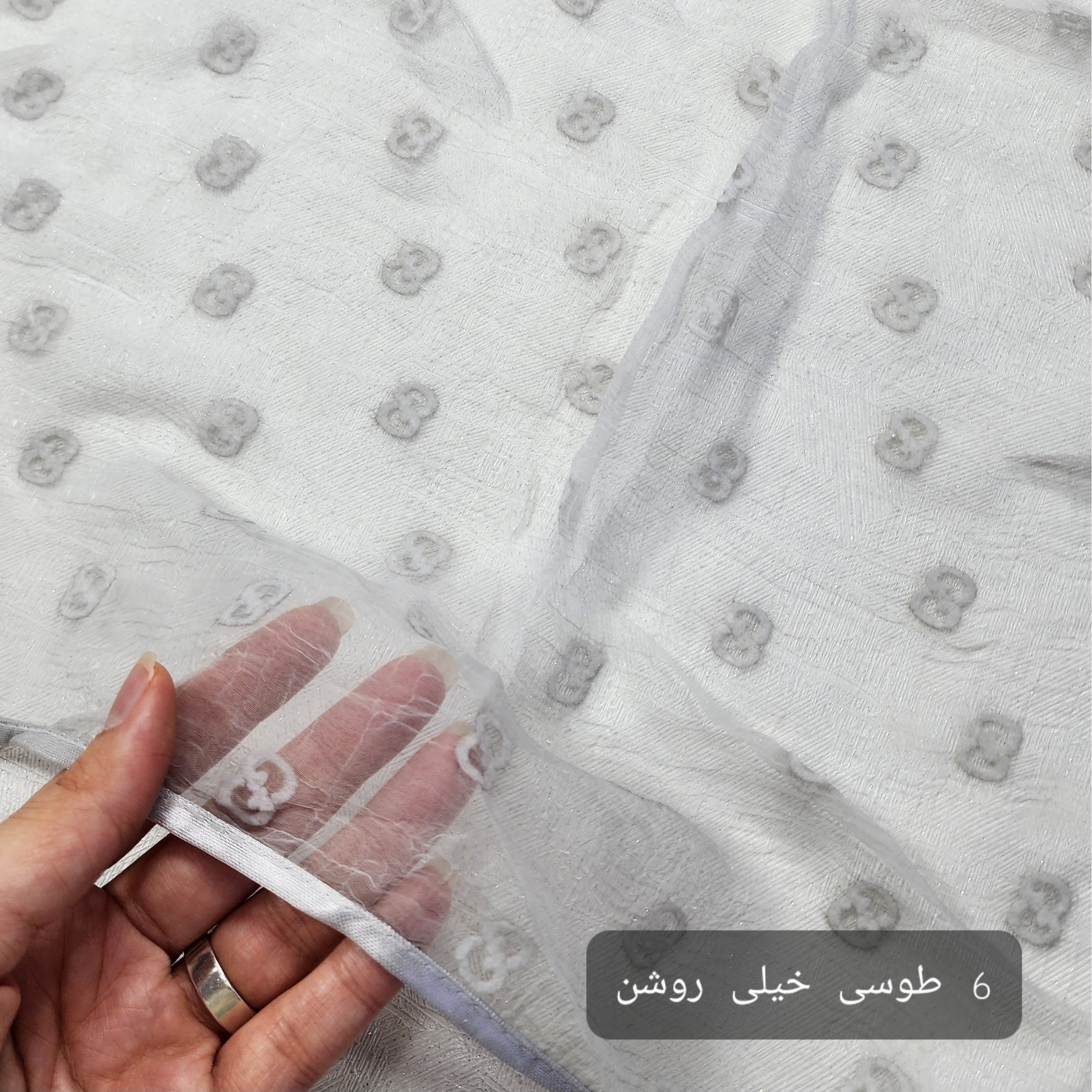 روسری حریر ابریشم مخمل کوب دورگان وارداتی قواره 80