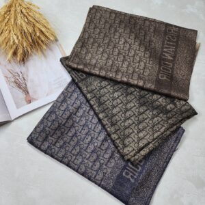 شال کشمیر تابستانی لمه دار وارداتی طرح مارک